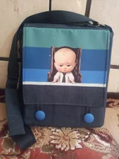 تجریه خرید کیف دوشی پسرانه چی چاپ طرح بچه رئیس کد 65663