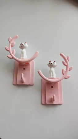 آویز حوله مدل گربه بسته 2 عددی