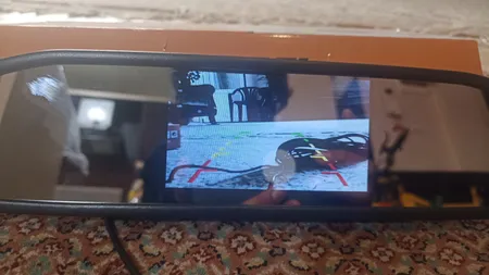 آینه مانیتور دار تی ماتریکس مدل 2way به همراه دوربین دنده عقب