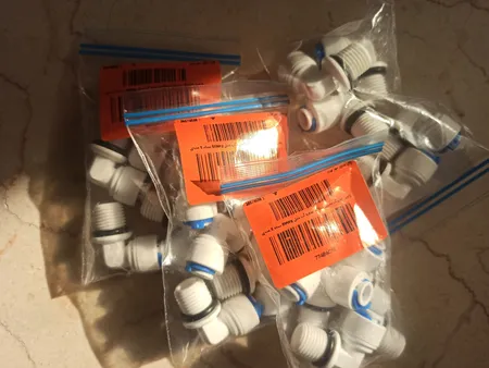 زانویی هوزینگ ممبران دستگاه تصفیه آب مدل Shitong بسته 5 عددی