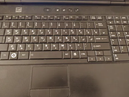 برچسب حروف فارسی کیبورد مدل D-01