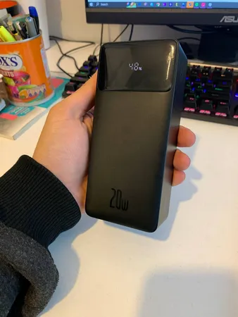 پاوربانک 20 وات بیسوس مدل PPBD30K ظرفیت 30000 میلی آمپر ساعت