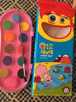 آبرنگ 12 رنگ آریا کد 1-5003