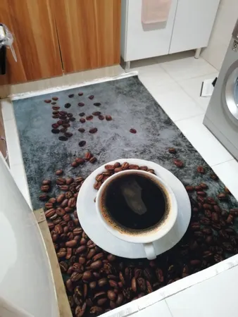 فرش ماشینی محتشم طرح آشپزخانه کد 100493