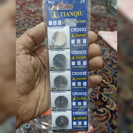 باتری سکه ای تیانکیو مدل CR2032 بسته 5 عددی