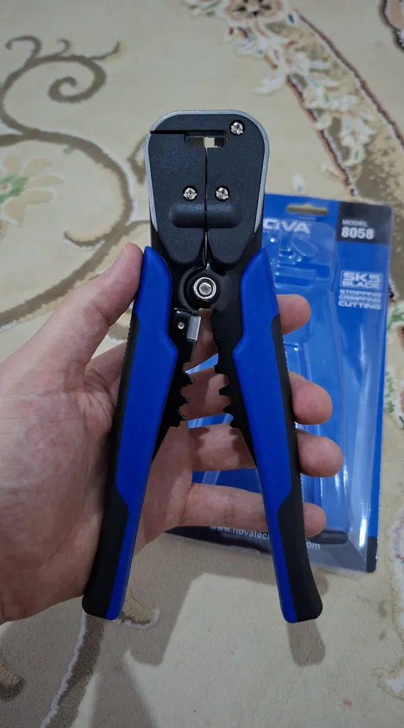 انبر سیم لخت کن اتوماتیک نووا مدل 8058 سایز 8 اینچ