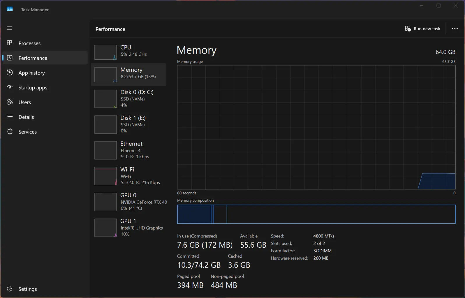 رم لپ تاپ DDR5 تک کاناله 5600 مگاهرتز CL46 کروشیال مدل CT8 ظرفیت 32 گیگابایت