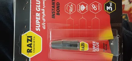 چسب قطره ای رازی مدل Super Glue حجم 3 میلی لیتر بسته 4 عددی
