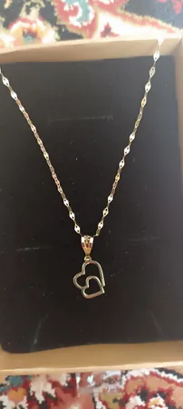 آویز گردنبند طلا 18 عیار زنانه مایا ماهک مدل MM1481 طرح دو قلب