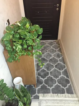 فرش ماشینی ساوین کد 4045 زمینه طوسی