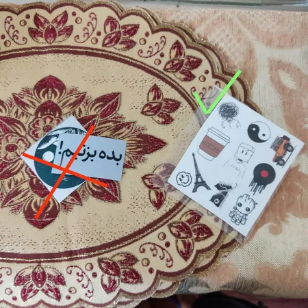 استیکر لپ تاپ کد 1127 مجموعه 10 عددی