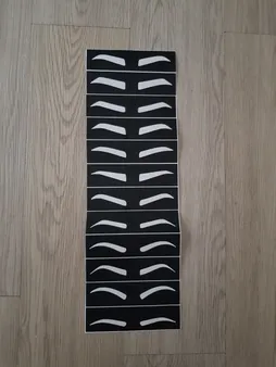 شابلون ابرو مدل P1 مجموعه 12 عددی