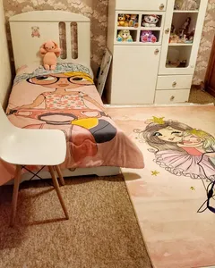 تجریه خرید فرش ماشینی محتشم طرح کودک مدل پرنسس و یونیکورن کد 101210