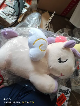 عروسک طرح اسب تک شاخ طول 35 سانتی متر