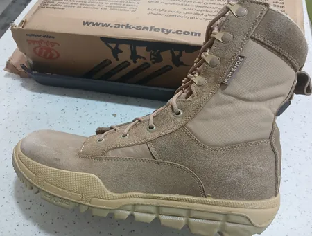 پوتین ایمنی مدل گارد زیپ دار جیر