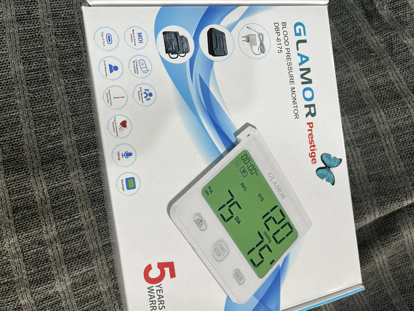 فشارسنج بازویی دیجیتال گلامور مدل 6175