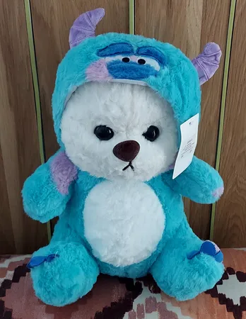 عروسک مدل خرس دو چهره طرح سالیوان ارتفاع 40 سانتی متر