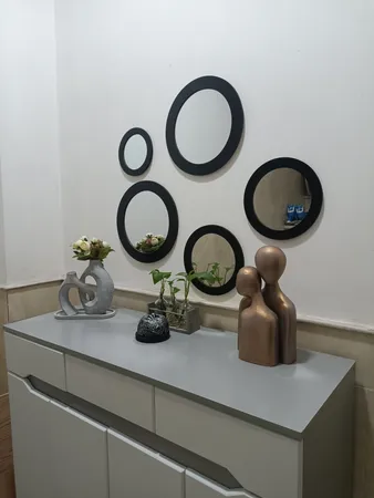 آینه مدل گرد دلسا مجموعه 5 عددی