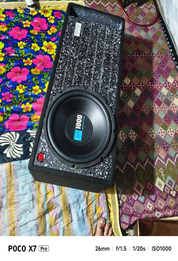 باکس ساب ووفر خودرو ام تی ایکس مدل 80L طرح سرامیکی مناسب برای ساب 12 اینچ