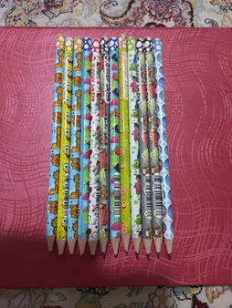 مداد مشکی آریا مدل KID'S ART کد A4 بسته 12 عددی