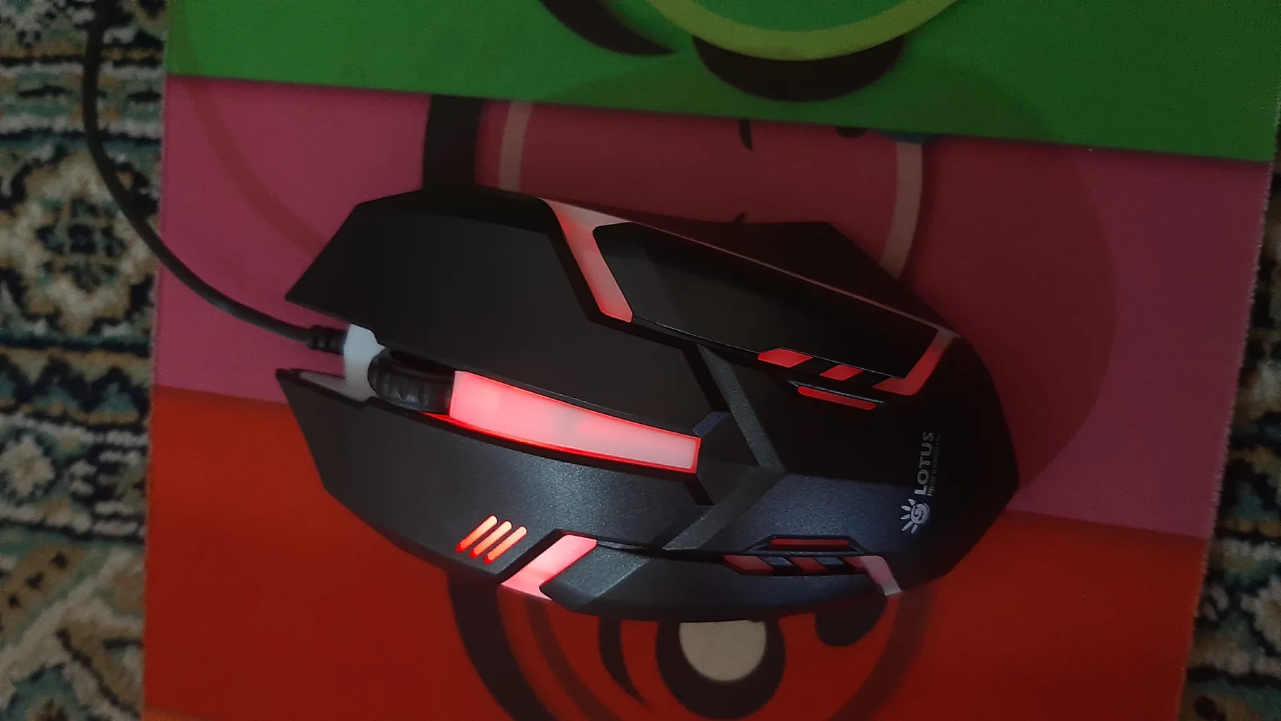 موس مخصوص بازی لوتوس مدل BLUELIGHT-5W کد 2024