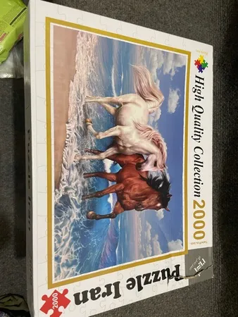 پازل 2000 تکه ایران پازل طرح دو اسب کد 33