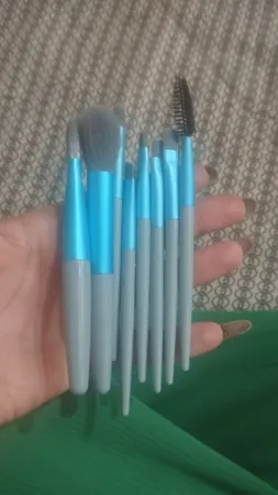 ست برس آرایشی مدل نئونی کد h908 مجموعه 8 عددی