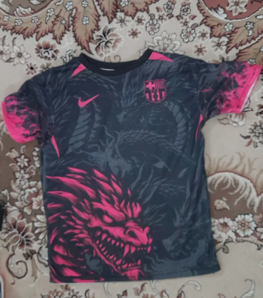 ست 4 تکه لباس ورزشی پسرانه مدل بارسلونا طرح یامال کد 2025s