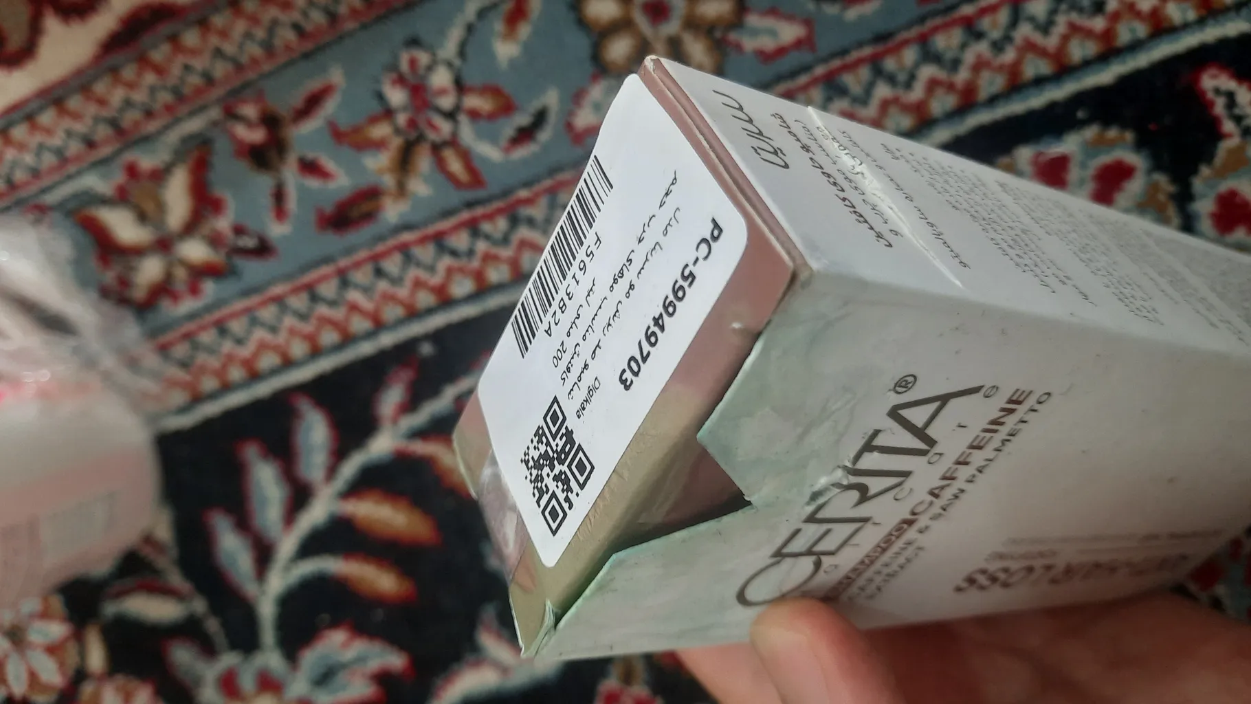 شامپو ضد ریزش مو سریتا مدل کافئین مناسب موهای چرب حجم 200 میلی لیتر