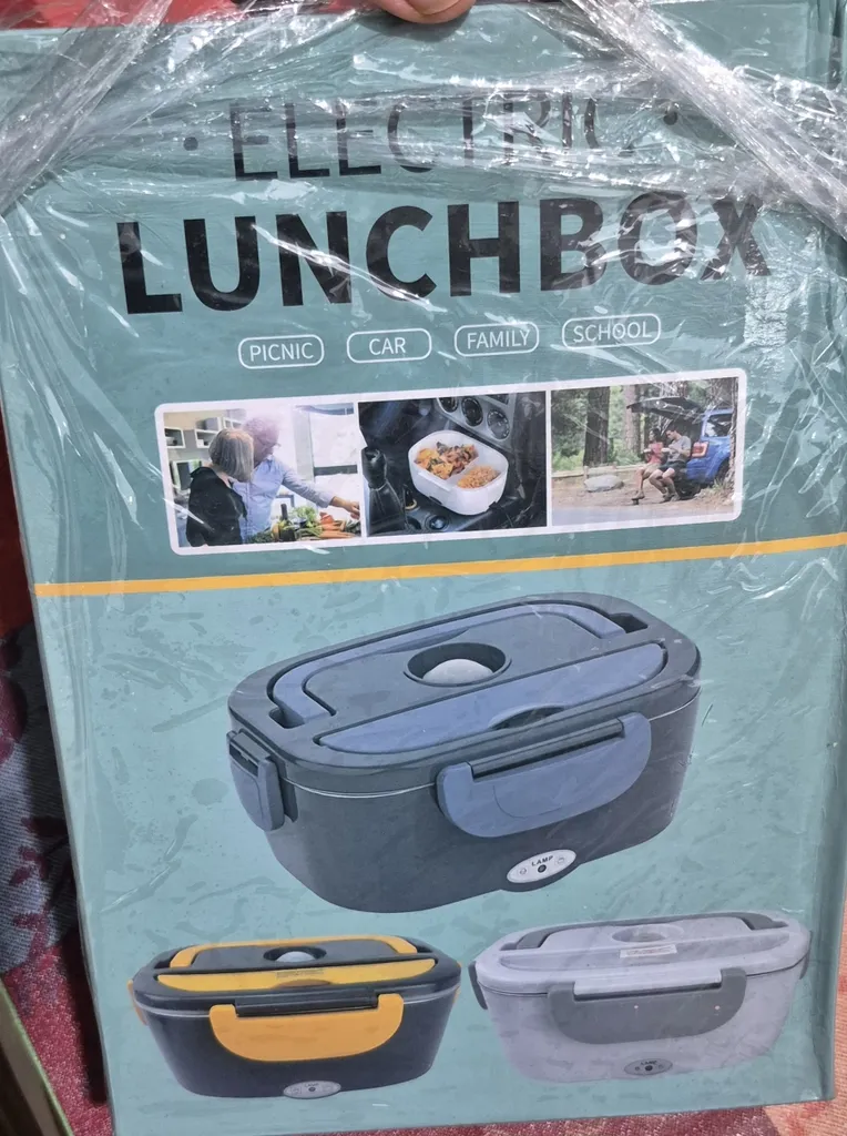 ظرف غذای برقی مدل آرینا به همراه کیف و قاشق