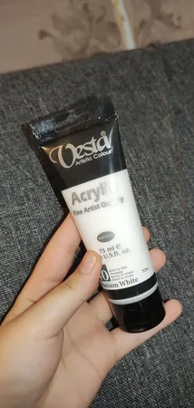 رنگ اکریلیک وستا مدل 40 Titanium White حجم 75 میلی لیتر