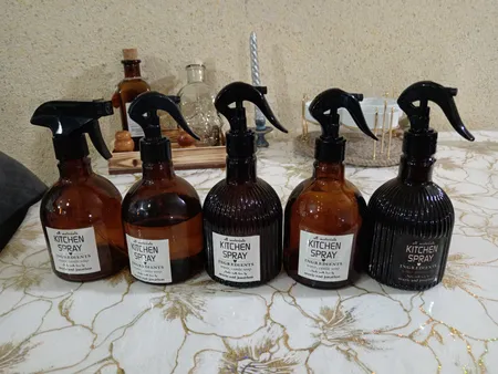 ظرف اسپری روغن مدل ساده مجموعه 2 عددی