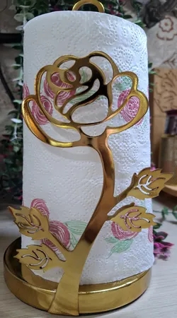 پایه رول دستمال کاغذی برنوا مدل گل صدپر کد S.1