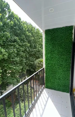 دیوارپوش مدل دیوار سبز مصنوعی گل پونه، بسته 16 عددی