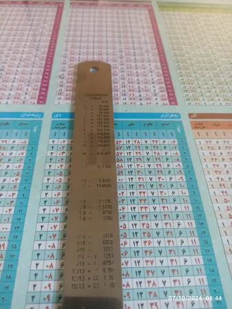 خط کش 30 سانتی متری مدل فلزی کد 001