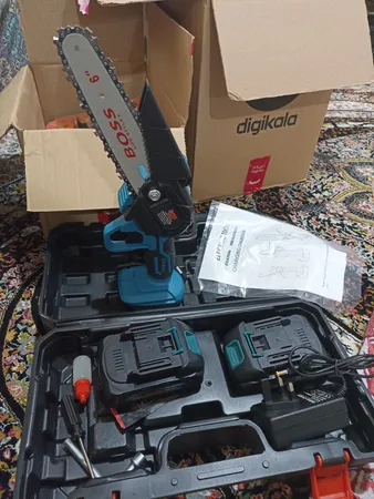 اره شارژی زنجیری باس مدل 15cm-dual-battery