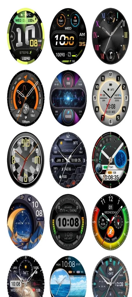 ساعت هوشمند 47 میلی متری گلوریمی مدل GX CLASSICFIT بند سیلیکونی