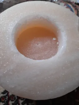 شمعدان مدل سنگ نمک طرح استوانه