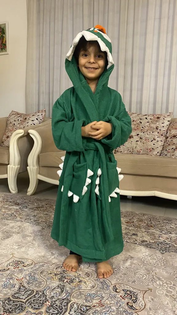 حوله پالتویی کودک کد 6001 سایز 80 سانتی متر