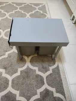 سطل زباله کابینتی مدل استیل ایکس