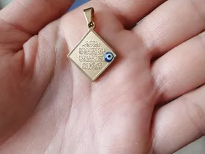 تجریه خرید آویز گردنبند مدل چشم نظر و ان یکاد