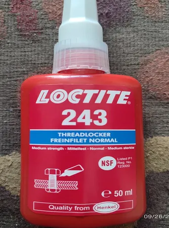 چسب رزوه لاکتایت کد 243 حجم 50 میلی لیتر