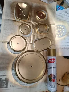 تجریه خرید اسپری رنگ طلایی کاسپین وزن 295 گرم