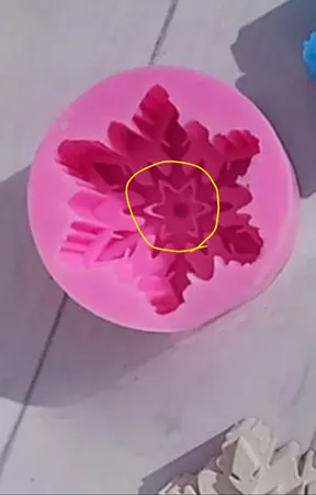 قالب شمع مدل دانه برف