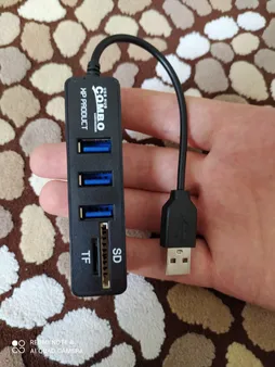 هاب USB 2.0 سه پورت وکارت خوان ایکس پی مدل hc834