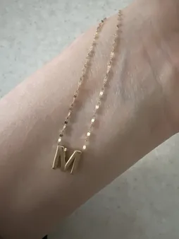 آویز گردنبند طلا 18 عیار زنانه مایا ماهک مدل MM1519 طرح حرف لاتین 3بعدی M