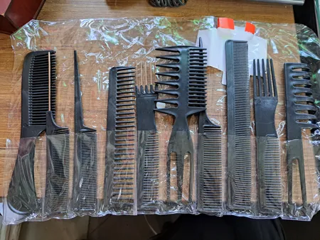 شانه مو کد 01 مجموعه 10 عددی