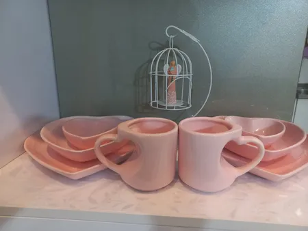 سرويس غذاخوري 8 پارچه مدل قلب