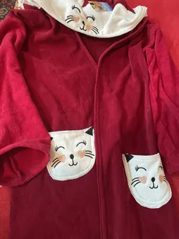 حوله پالتویی مدل دورنگ سایز 110