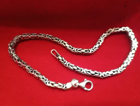 دستبند نقره مردانه مدل مدل کرال سیاه قلم کد 330